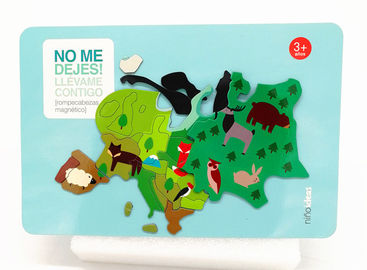 Magnetico per frigorifero adesivo ROHS Magnete per frigorifero di carta puzzle per bambini che imparano e giocano