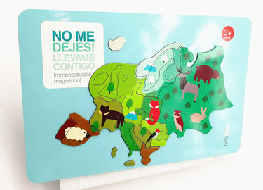Magnetico per frigorifero adesivo ROHS Magnete per frigorifero di carta puzzle per bambini che imparano e giocano