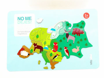 Magnetico per frigorifero adesivo ROHS Magnete per frigorifero di carta puzzle per bambini che imparano e giocano