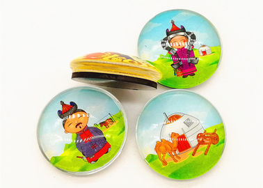 Magnete per frigorifero stampato su misura per turisti e regali da ricordo Magnete per frigorifero a cupola di vetro da 35 mm
