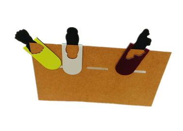 Forme di cartone animato Segnalibri magnetici personalizzati Disegno esclusivo con cartellone posteriore per regali e soluzioni di branding