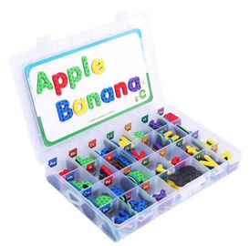 EVA in schiuma colorata Alfabeti e numeri magnetici portatili per bambini Lettere e numeri magnetici