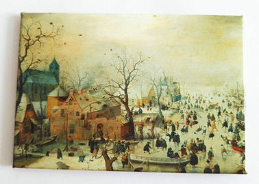 Opere d'arte personalizzate 54x78mm Stampa immagine Souvenir Magnete per frigorifero in latta per decorazione e promozione