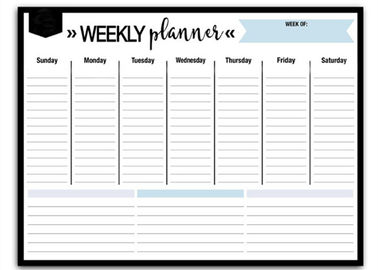 4C Stampa Magnetica Tavola di cancellazione a secco Magnetica Pianificatore, To Do List, Note, To Buy List, Grocery List