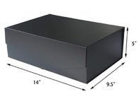 Grande contenitore di regalo nero di lusso 14&quot; x9.5» x 5&quot;, scatole decorative di immagazzinamento nella scatola robusta riutilizzabile