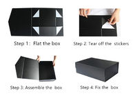 Grande contenitore di regalo nero di lusso 14&quot; x9.5» x 5&quot;, scatole decorative di immagazzinamento nella scatola robusta riutilizzabile