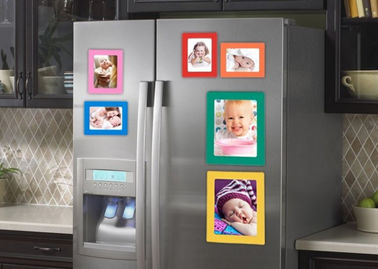 Disegno personalizzato Flessibile fotogramma magnetico per frigorifero 4 colori stampa Magnete frigorifero personalizzato