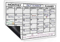 Non perdere mai un appuntamento: Magnetic monthly planner, 4 marcatori, facile da usare
