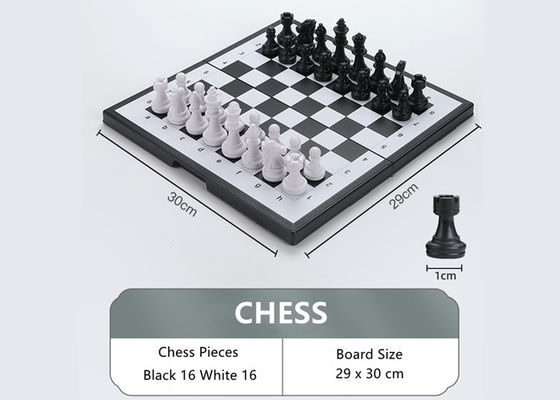 Set di attività magnetica pieghevole portatile gioco da scacchi da viaggio durevole leggero didattico riutilizzabile logo personalizzato pezzi magnetici