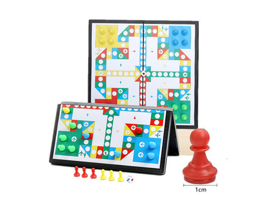 Set di attività magnetica pieghevole portatile gioco da scacchi da viaggio durevole leggero didattico riutilizzabile logo personalizzato pezzi magnetici