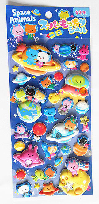 Adesivi gonfiabili personalizzati Decorazione Adesivi in schiuma in PVC 3D Stampa offset per bambini
